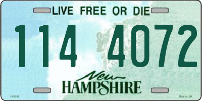 NH license plate 1144072