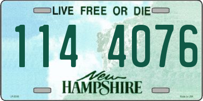 NH license plate 1144076