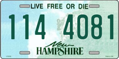 NH license plate 1144081