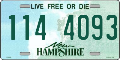 NH license plate 1144093