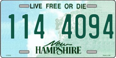 NH license plate 1144094