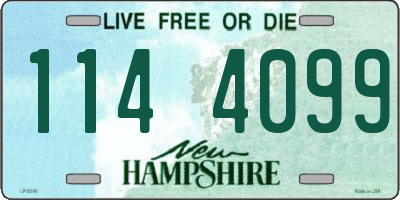 NH license plate 1144099
