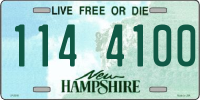 NH license plate 1144100