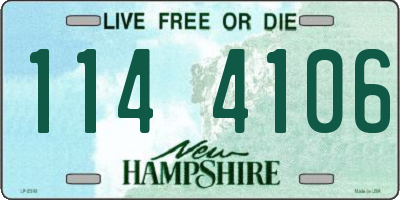 NH license plate 1144106