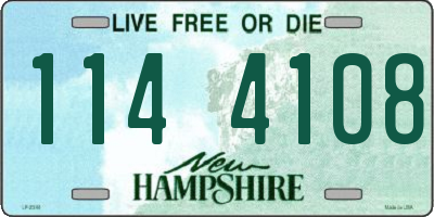 NH license plate 1144108
