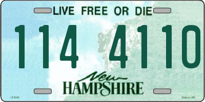 NH license plate 1144110