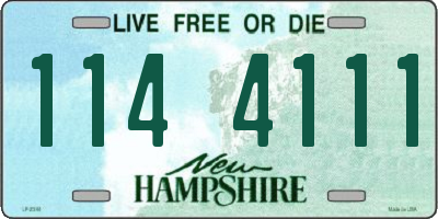 NH license plate 1144111