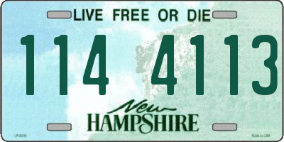 NH license plate 1144113