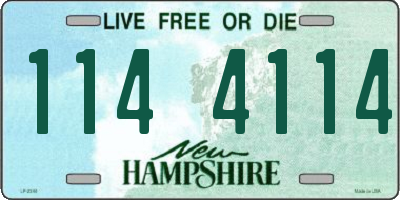 NH license plate 1144114