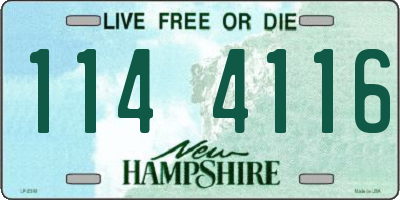 NH license plate 1144116