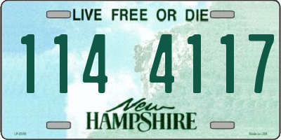 NH license plate 1144117