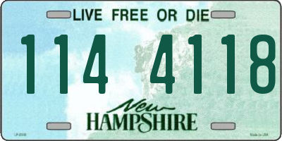 NH license plate 1144118