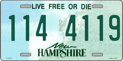 NH license plate 1144119