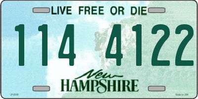 NH license plate 1144122