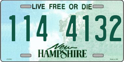 NH license plate 1144132