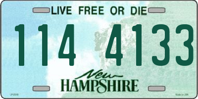 NH license plate 1144133