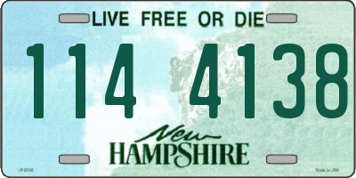 NH license plate 1144138