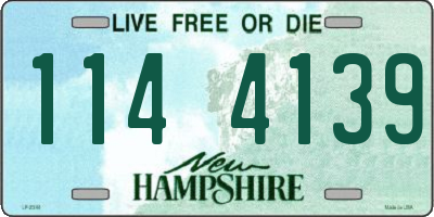 NH license plate 1144139