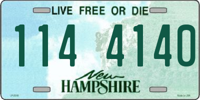 NH license plate 1144140