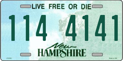 NH license plate 1144141