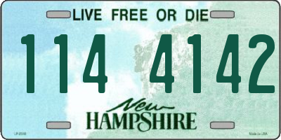 NH license plate 1144142