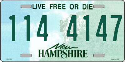 NH license plate 1144147
