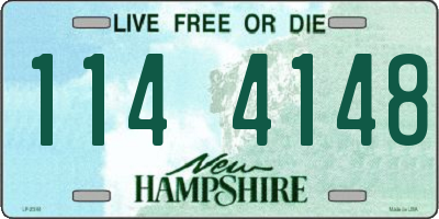 NH license plate 1144148