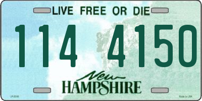 NH license plate 1144150