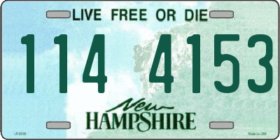 NH license plate 1144153