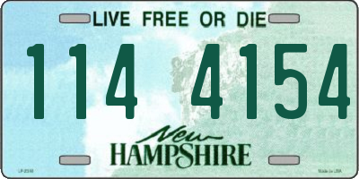 NH license plate 1144154