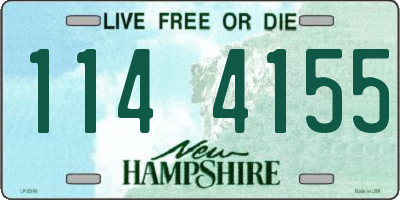 NH license plate 1144155