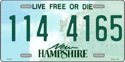 NH license plate 1144165