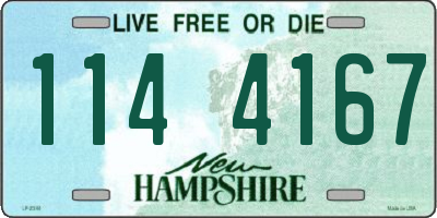 NH license plate 1144167