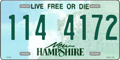 NH license plate 1144172