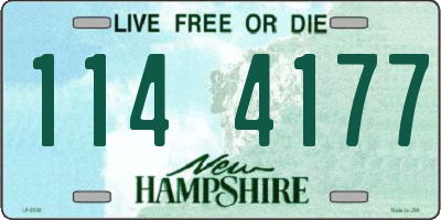 NH license plate 1144177