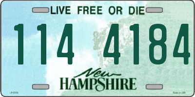 NH license plate 1144184