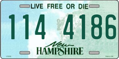 NH license plate 1144186