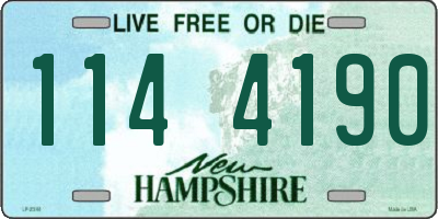 NH license plate 1144190