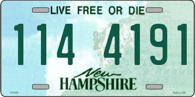 NH license plate 1144191