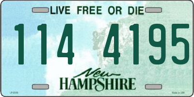 NH license plate 1144195