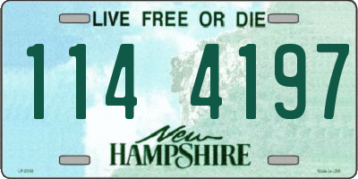 NH license plate 1144197