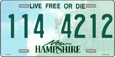 NH license plate 1144212