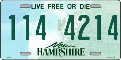 NH license plate 1144214
