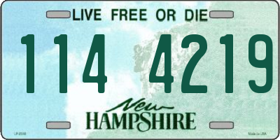 NH license plate 1144219