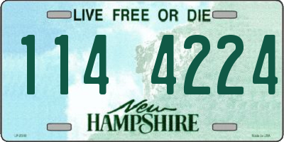 NH license plate 1144224
