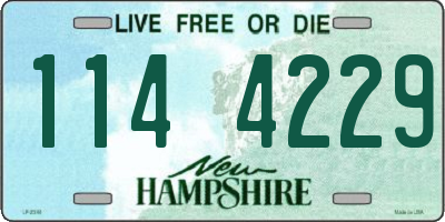 NH license plate 1144229