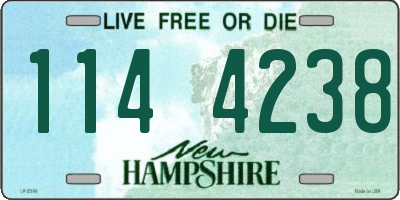 NH license plate 1144238