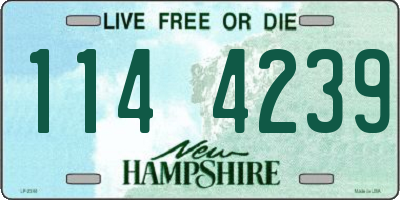 NH license plate 1144239
