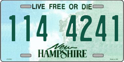 NH license plate 1144241