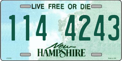 NH license plate 1144243